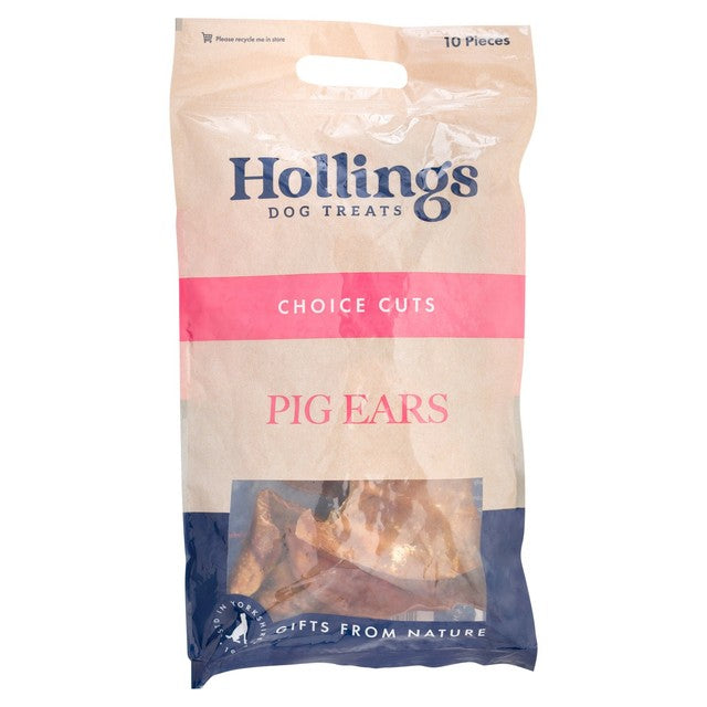 Hollings Pigs Ears dog treats 10 per pack, UK version