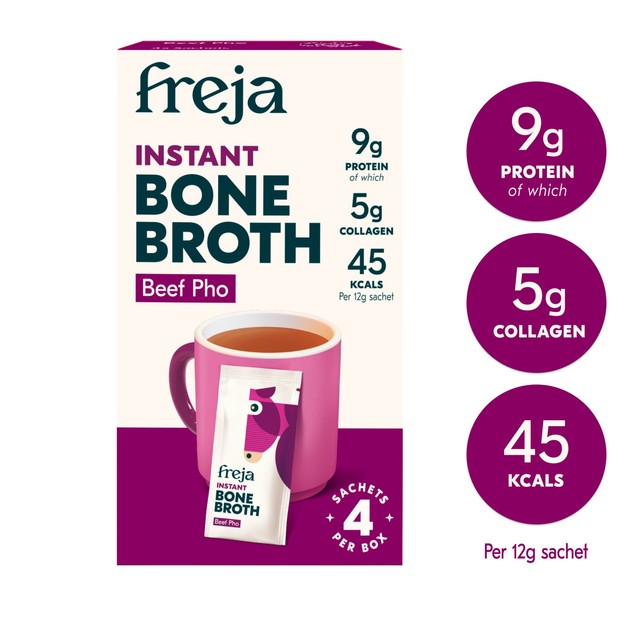 Freja instant beef pho bone broth sachets - British product