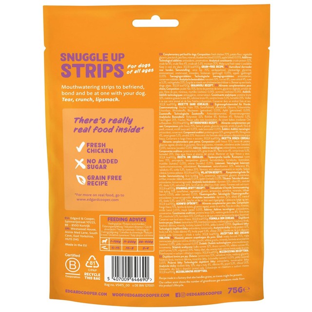 Edgard & Cooper dog treats chicken 75g - British product