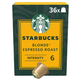 Starbucks Blonde Espresso Roast Nespresso coffee capsules 36 capsules (British brand)