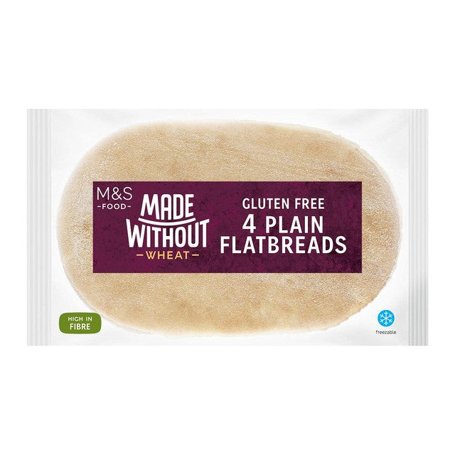 M&S Made Without Wheat gluten free flatbreads 4 pack (British brand)