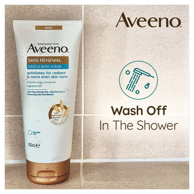 Aveeno Skin Renewal Gentle Body Scrub 200ml - British product