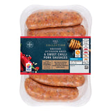 M&S sweet chilli pork sausages 400g, imported from the UK