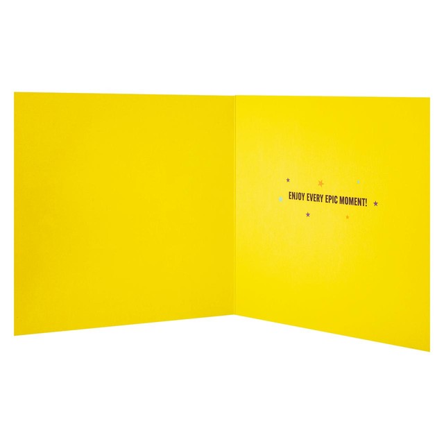 M&S Marvel Avengers birthday card with pop art design and envelope, UK version