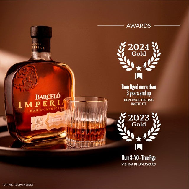 Barcelo Imperial dark rum bottle 70cl - British product