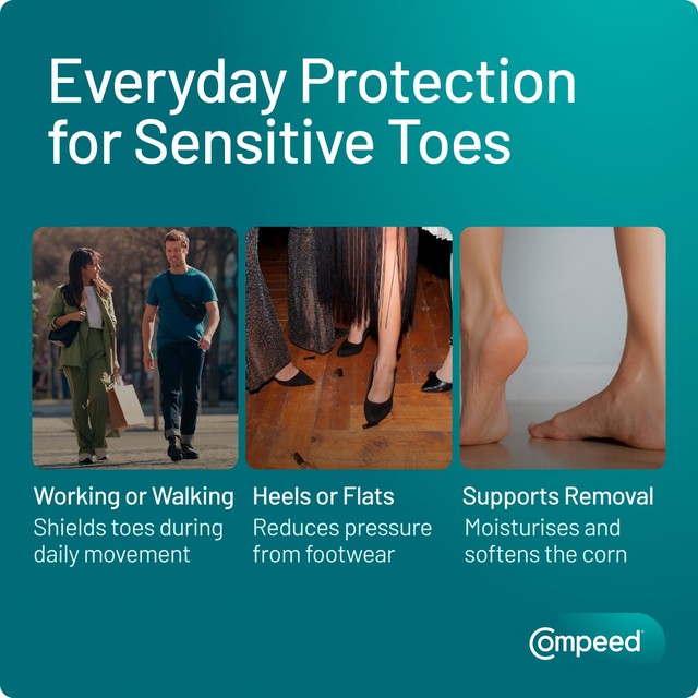 Compeed medium corn plasters 10 pack - British product