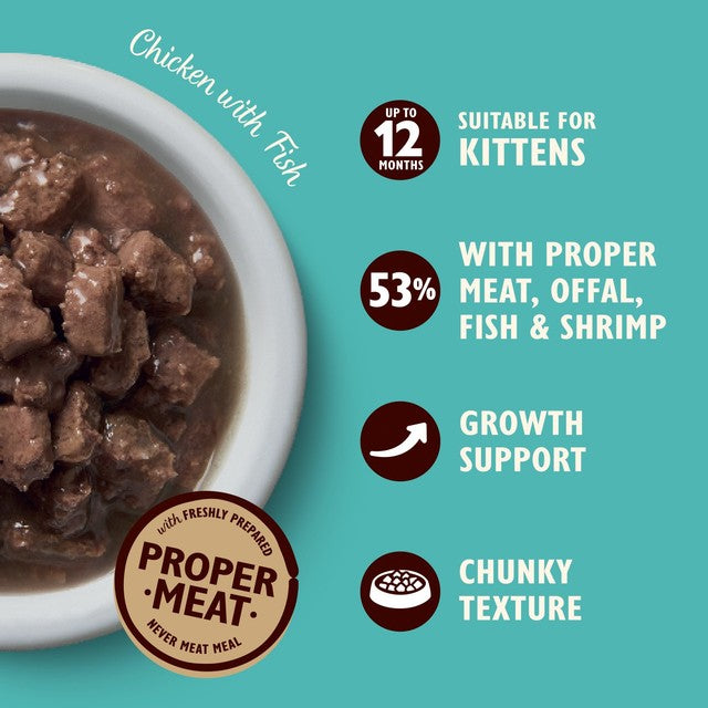 Lily's Kitchen Chicken & Ocean Fish kitten food 85g, UK version