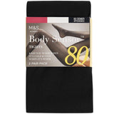 M&S body sensor tights black size XL, imported from the UK