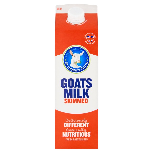 St Helen's Farm skimmed goat's milk 1L (British brand)
