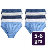 M&S blue nautical briefs for children aged 5-6 years, imported from the UK
