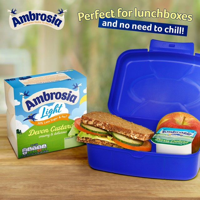 Ambrosia light custard dessert pots 4 x 120g - British product