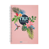 Nuco A5 wiro notebook pink 160 pages, imported from the UK