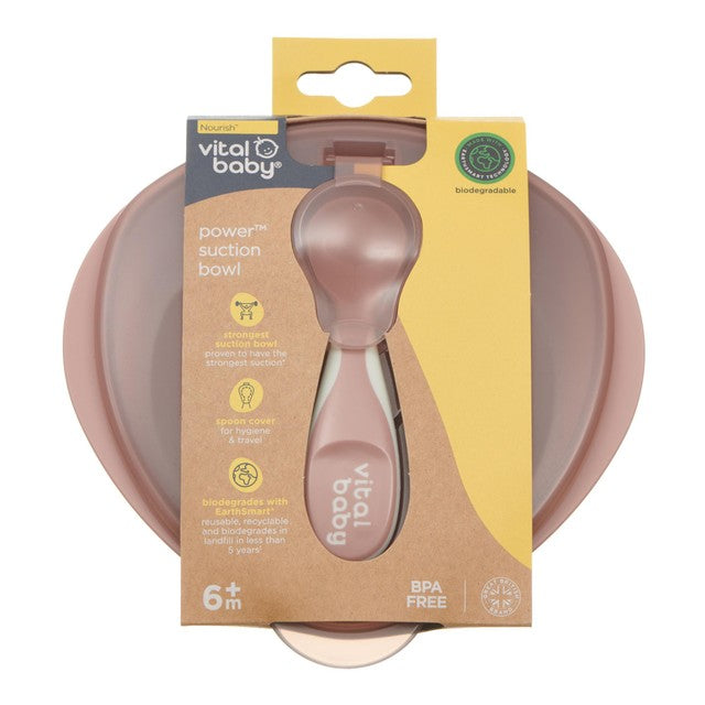 Vital Baby suction bowl natural berry (British brand)