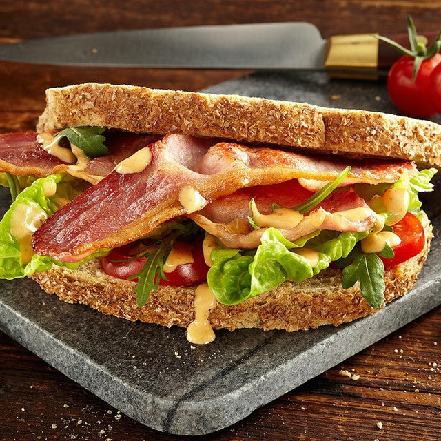 Helen Browning Organic Smoked Back Bacon 184g, UK version