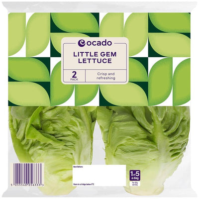M&S Ocado Little Gem Lettuce Salad Lettuce 2 per pack- Buy online at McGrocer