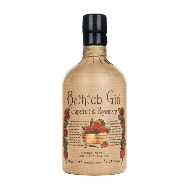 Bathtub Gin Grapefruit and Rosemary 70cl - British product