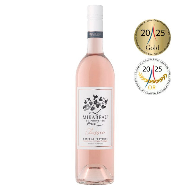 Mirabeau Classic Cotes de Provence rosé wine 75cl, imported from the UK