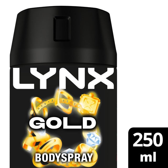 Lynx Gold deodorant body spray 250ml, UK version