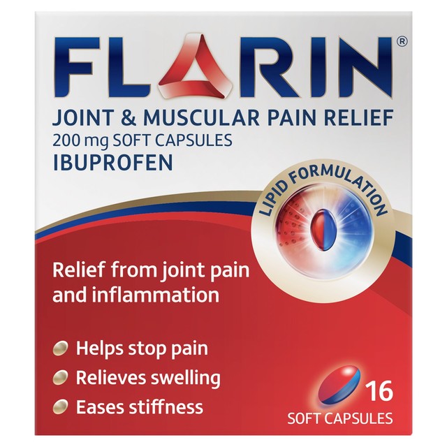 Flarin joint muscular pain capsules 16 pack - British product