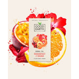 Good Earth Orange and Passionfruit herbal tea 15 teabags, UK version