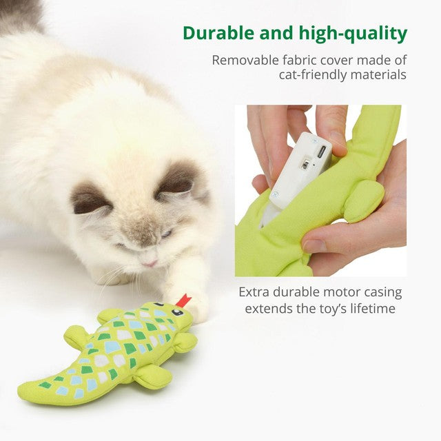 Catit Groovy Mini Gecko cat toy, UK version