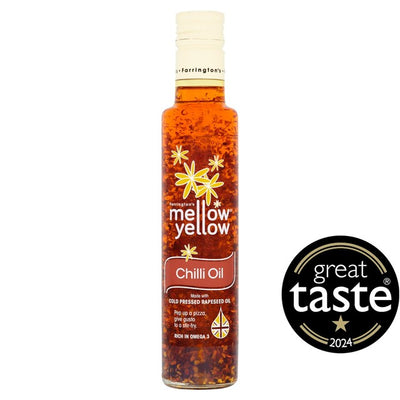 M&S Farringtons Mellow Yellow Chilli Infused Oil 250ml- Buy online at McGrocer