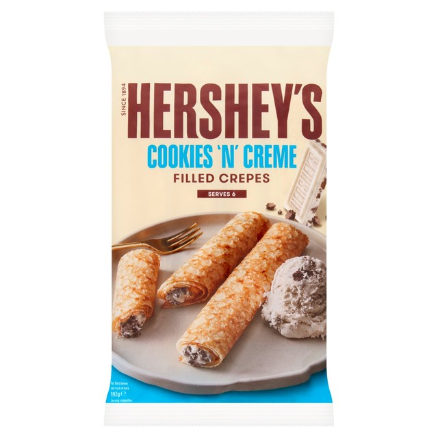 Hershey's Crepe Cookies'n Creme 192g, UK version
