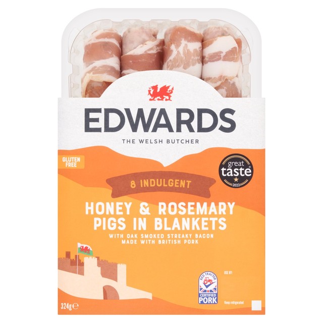 Edwards Honey Rosemary Pigs in Blankets 324g - British product