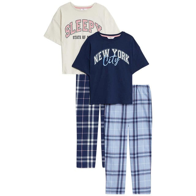M&S Sleepy Check pyjamas 8-9 years (British brand)