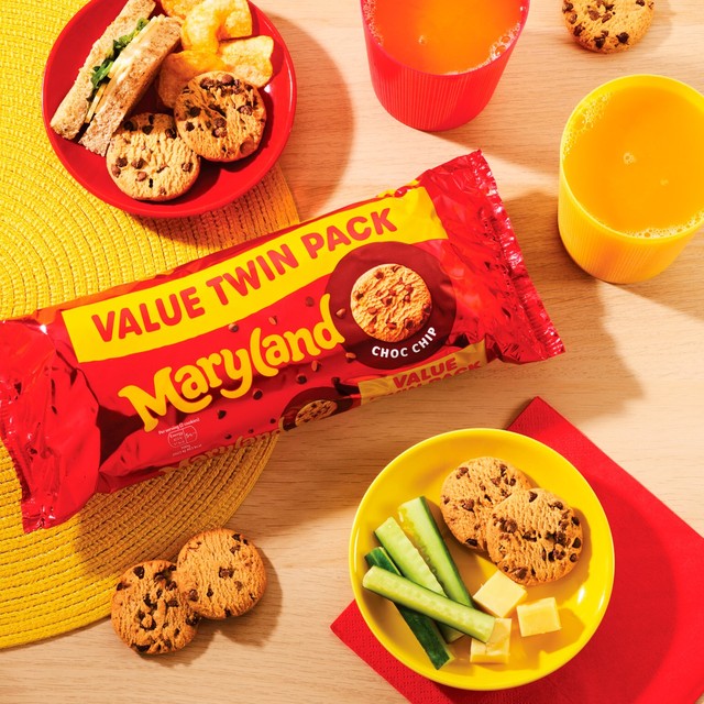 Maryland chocolate chip cookies twin pack 400g, imported from the UK