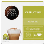 Dolce Gusto cappuccino coffee pods 8 pack, imported from the UK
