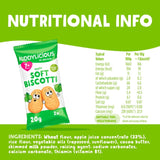 Kiddylicious apple soft biscotti baby snacks 6 x 20g, UK version