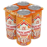 Cruzcampo Sevilla Orange Lager Beer cans, imported from the UK