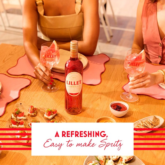 Lillet Rosé wine-based aperitif 75cl, UK version