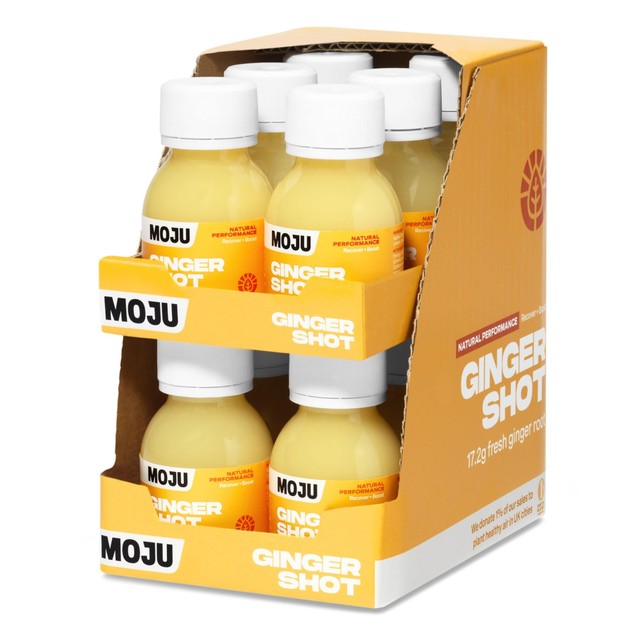 MOJU Ginger Vitality Shot 12 x 60ml multipack, imported from the UK