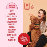 Marleybones wet dog food beef & superfoods 390g, imported from the UK