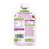 Piccolo apple raspberry organic baby food pouch 100g, imported from the UK