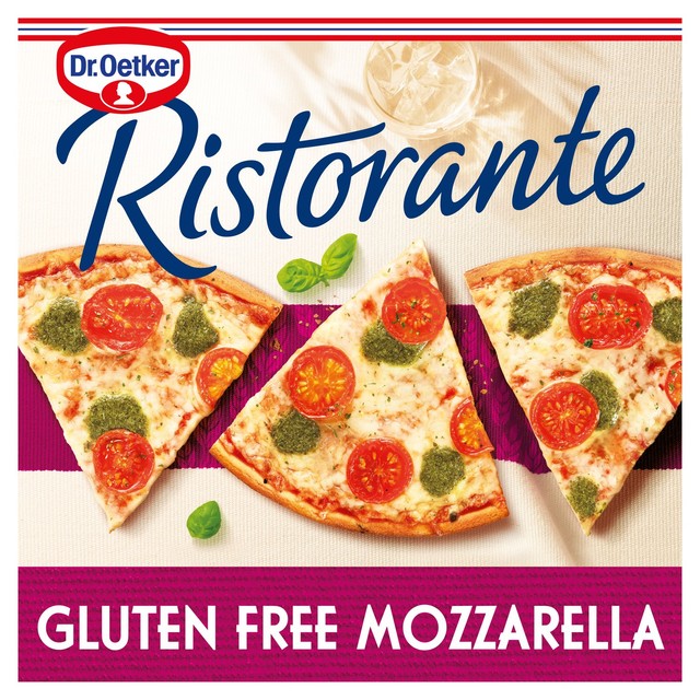 Dr Oetker Ristorante Mozzarella gluten free frozen pizza (British brand)