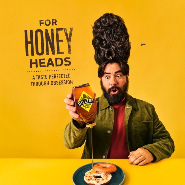Hilltop Honey Blossom squeezy honey 340g, UK version