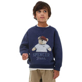 M&S Spencer Bear sweatshirt Navy 5-6 Years, imported from the UK