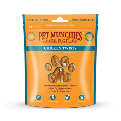 Pet Munchies Chicken Twists Dental Treats 290g