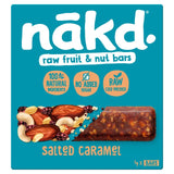 Nakd Salted Caramel Bars 4x35g, imported from the UK
