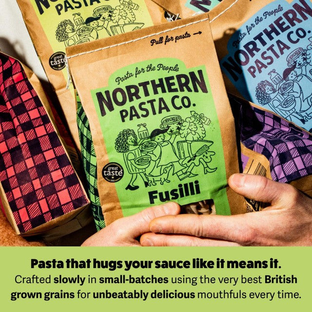 Northern Pasta Fusilli pasta 450g, imported from the UK