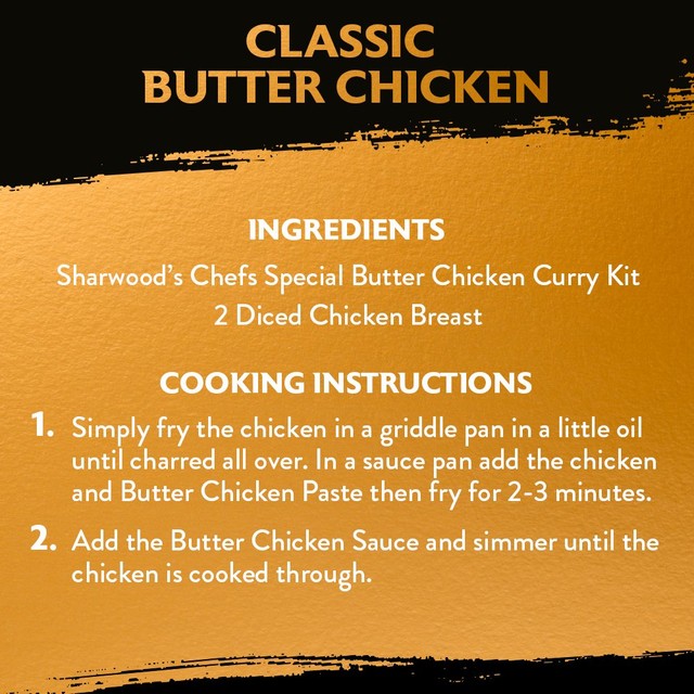 Sharwood's butter chicken curry sauce kit (British brand)