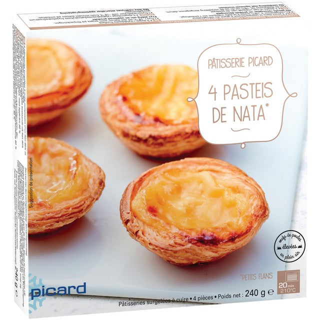 Picard Pasteis De Nata egg custard tarts imported from the UK