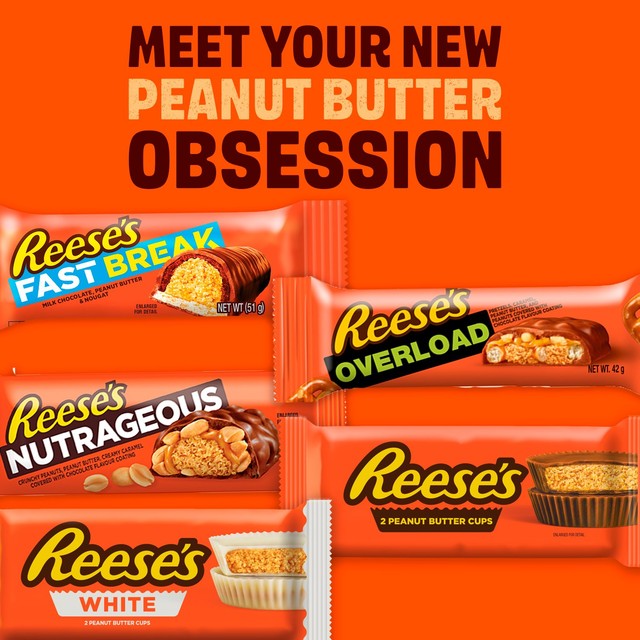 Reese's peanut butter cups 63g, imported from the UK