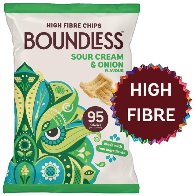 Boundless Sour Cream & Onion Crisps 80g - British product