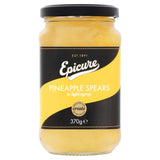 Epicure Pineapple Spears Light Syrup 370g - British product