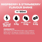 Arla protein milk shake strawberry and raspberry flavour 482ml - British product