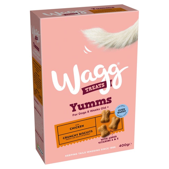 Wagg mmms dog treats with chicken 400g (British brand)